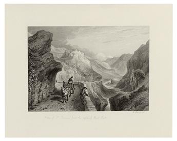 BROCKEDON, WILLIAM.  Illustrations of the Passes of the Alps.  2 vols.  1828-29.  Imperial quarto issue, with plates in 2 states.